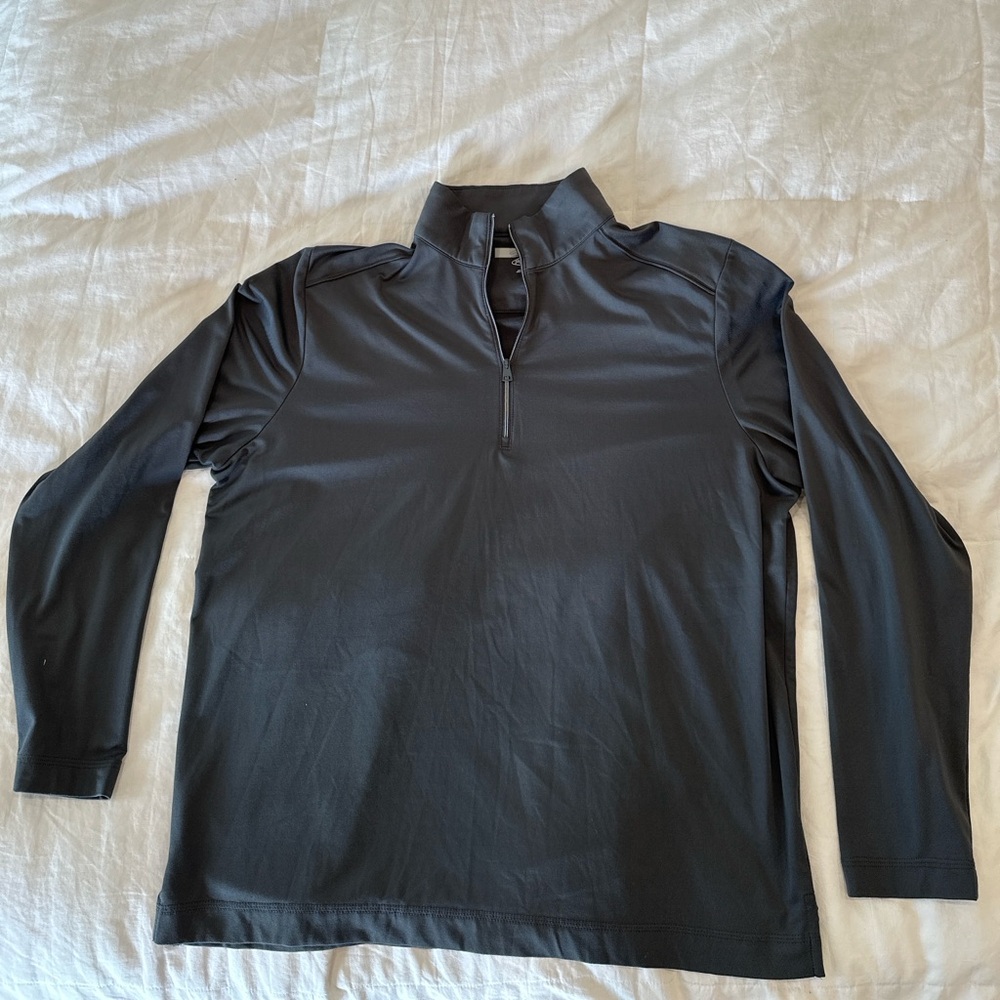 Greg Norman Play Dry Quarter Zip Pullover Charcoal Gray Size Large